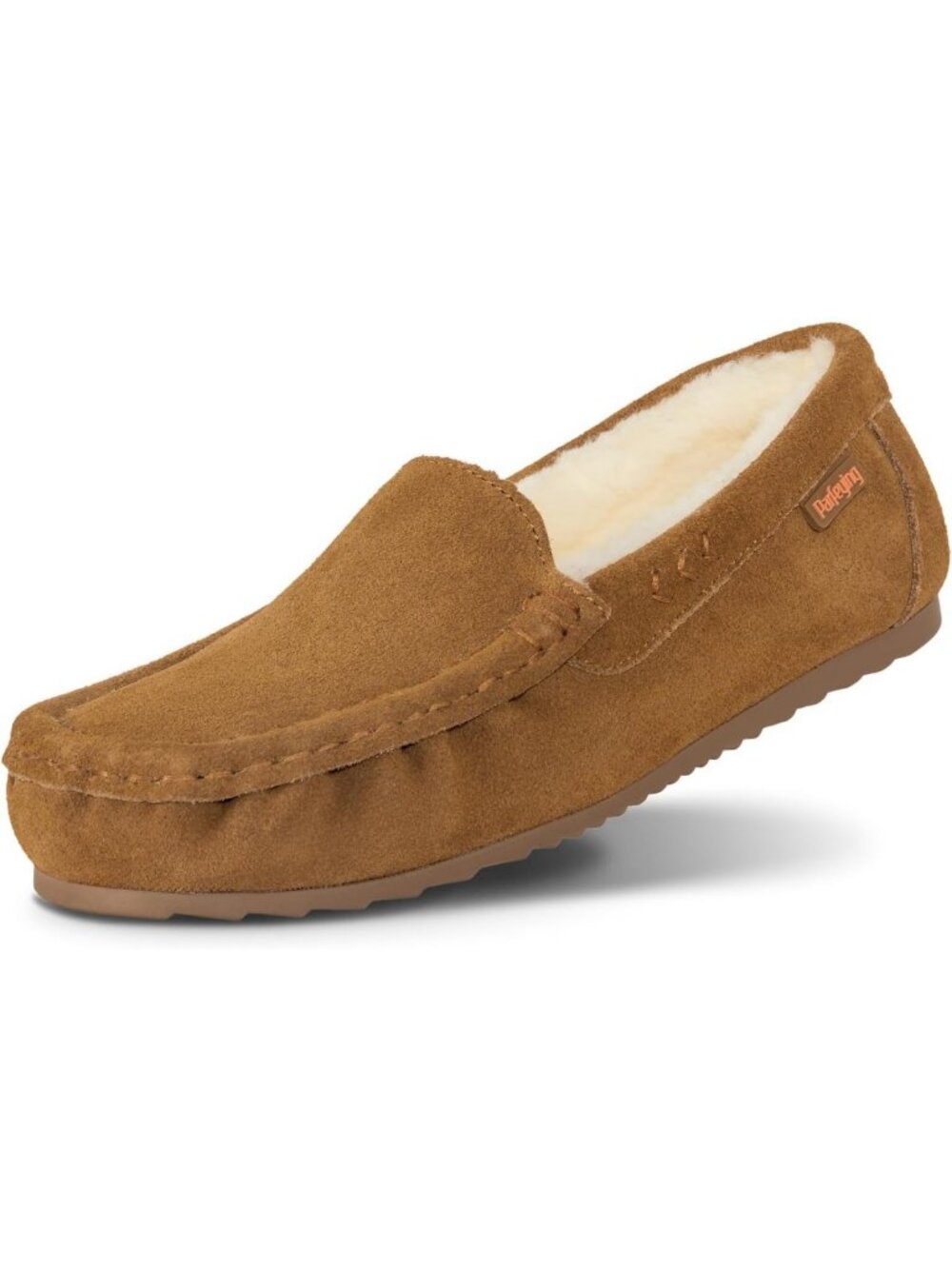 Cozy Women's Sheepskin Moccasin Slip-On Slippers | Warm & Comfortable Footwear